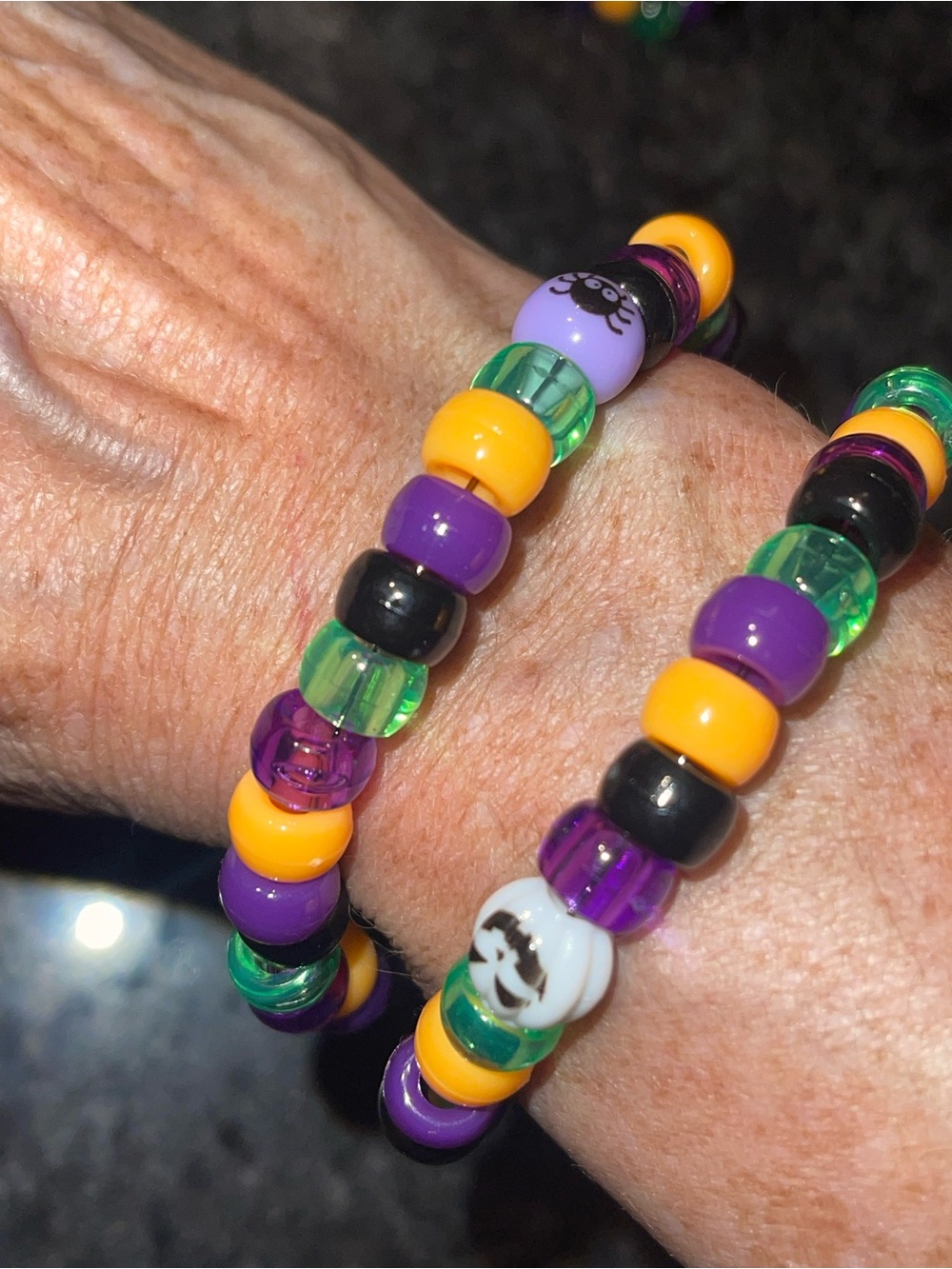 HANDMADE Halloween Wrap Bead Bracelet - Choice of style